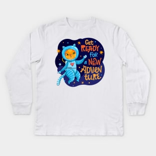 get ready for a new adventure Kids Long Sleeve T-Shirt